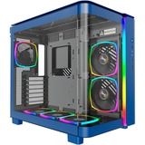 Montech  boîtier midi tower Bleu | 2x USB-A | 1x USB-C | RGB | Window