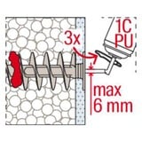 fischer FID II Plus, 570349, Cheville Blanc