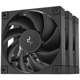 DeepCool FD12, Ventilateur de boîtier Noir, 3 pièces, connecteur de ventilateur PWM à 4 broches