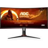 AOC  34" Moniteur UltraWide gaming incurvé  Noir/Rouge