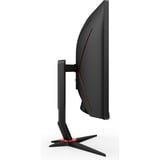 AOC  34" Moniteur UltraWide gaming incurvé  Noir/Rouge