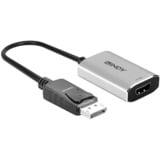 Lindy 41094 câble vidéo et adaptateur 0,11 m DisplayPort HDMI Gris, Convertisseur Noir/gris, 0,11 m, DisplayPort, HDMI, Femelle, Mâle, Droit