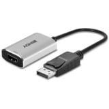 Lindy 41094 câble vidéo et adaptateur 0,11 m DisplayPort HDMI Gris, Convertisseur Noir/gris, 0,11 m, DisplayPort, HDMI, Femelle, Mâle, Droit