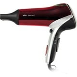 Braun Satin Hair 7 Colour HD770, Sèche-cheveux Rouge/Argent