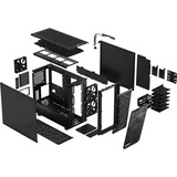 Fractal Design Meshify 2 Dark boîtier midi tower Noir | 2x USB-A | 1x USB-C | Verre Trempé