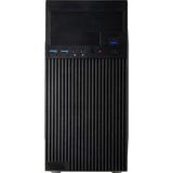 Inter-Tech  boîtier mini tower Noir | 2x USB-A