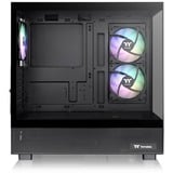 Thermaltake  boîtier midi tower Noir | 2x USB-A | 1x USB-C | RGB | Window