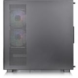 Thermaltake  boîtier midi tower Noir | 2x USB-A | 1x USB-C | RGB | Window