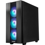 Chieftec  boîtier midi tower Noir | 1x USB-A | 1x USB-C | RGB | Verre Trempé