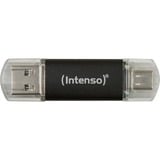 Intenso Twist Line 256 GB, Clé USB Anthracite/transparent