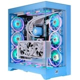 Thermaltake  boîtier midi tower Bleu clair | 2x USB-A | 1x USB-C | Window