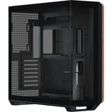 APNX  boîtier midi tower Noir/bois | 2x USB-A | 1x USB-C | Window