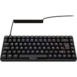 Sharkoon clavier gaming Noir, Layout DE, Gateron G Pro 3.0 Yellow