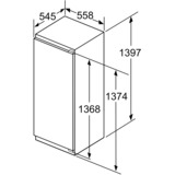 Siemens iQ700 KI51FADE0 réfrigérateur Intégré (placement) 220 L E Blanc, Réfrigération à l’état complet 220 L, SN-T, 37 dB, E, Blanc