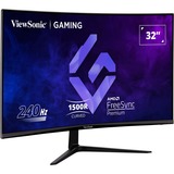 ViewSonic  32" Moniteur gaming  Noir