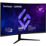 ViewSonic  32" Moniteur gaming incurvé  Noir