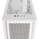 Corsair iCUE 4000D RGB AIRFLOW boîtier midi tower Blanc | 1x USB-A | 1x USB-C | RGB | Verre Trempé