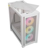 Corsair iCUE 4000D RGB AIRFLOW boîtier midi tower Blanc | 1x USB-A | 1x USB-C | RGB | Verre Trempé