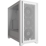 Corsair iCUE 4000D RGB AIRFLOW boîtier midi tower Blanc | 1x USB-A | 1x USB-C | RGB | Verre Trempé