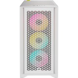 Corsair iCUE 4000D RGB AIRFLOW boîtier midi tower Blanc | 1x USB-A | 1x USB-C | RGB | Verre Trempé