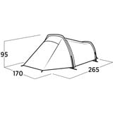 Easy Camp 120468 Sarek 2, Tente Vert foncé/Orange