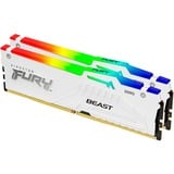 Kingston FURY 32 Go DDR5-6000 Kit, Mémoire vive Blanc, KF560C30BWEAK2-32, Beast RGB, XMP, EXPO