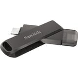 SanDisk iXpand Luxe 256 Go, Clé USB Noir, USB Type-C, connecteur Apple Lightning