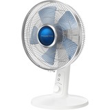 Rowenta Turbo Silence Extreme+ VU2730 Blanc, Ventilateur Blanc/Bleu, Ventilateur à lame domestique, Blanc, Table, 30 cm, 2700 m³/h, 120°