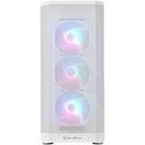 SilverStone  boîtier midi tower Blanc | 2x USB-A | 1x USB-C | RGB | Window