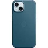 Apple Coque en tissage fin avec MagSafe pour iPhone 15, Housse smartphone Bleu foncé