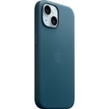 Apple Coque en tissage fin avec MagSafe pour iPhone 15, Housse smartphone Bleu foncé