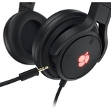 CHERRY JA-2200 Casque Avec fil Arceau Jouer Noir casque gaming over-ear Noir, Avec fil, 20 - 20000 Hz, Jouer, 325 g, Casque, Noir