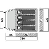 Easy Camp 120478 Setesdal 4, Tente Vert olive