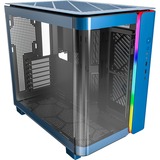 Montech  boîtier midi tower Bleu | 2x USB-A | 1x USB-C | RGB | Window