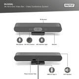 Digitus DS-55581, Système de conférence Noir