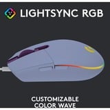 Logitech G203 LIGHTSYNC, Souris gaming Violâtre, 8000 dpi