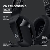 Logitech G733 LIGHTSPEED WIRELESS RGB casque gaming over-ear Noir, Casque, Arceau, Jouer, Noir, Binaural, Rotatif