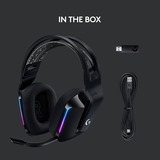 Logitech G733 LIGHTSPEED WIRELESS RGB casque gaming over-ear Noir, Casque, Arceau, Jouer, Noir, Binaural, Rotatif