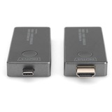 Digitus DS-55324, Extension HDMI Noir/Argent