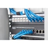 Digitus Panneau de brassage modulaire, 8 ports Noir, 8 ports, Noir, Montage de rack, 1U, 270 mm, 120 mm, 171,212 g