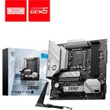 MSI B760M PROJECT ZERO, Socket 1700 carte mère RAID, 2.5Gb-LAN, Wi-Fi 6E, BT, Sound, µATX