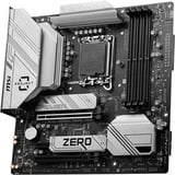 MSI B760M PROJECT ZERO, Socket 1700 carte mère RAID, 2.5Gb-LAN, Wi-Fi 6E, BT, Sound, µATX