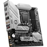 MSI B760M PROJECT ZERO carte mère socket 1700 RAID, 2.5Gb-LAN, Wi-Fi 6E, BT, Sound, µATX