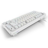 Sharkoon clavier gaming Blanc, Layout DE, Huano Red