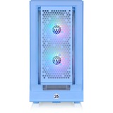 Thermaltake  boîtier midi tower Bleu clair | 2x USB-A | 1x USB-C | RGB | Window