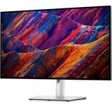 Dell U2723QE 27" 4K UHD Moniteur  Noir/Argent, 1x HDMI, 2x DisplayPort, 4x USB-A 3.2 (5 Gbit/s), 2x USB-C 3.2 (5 Gbit/s), 1x RJ-45)