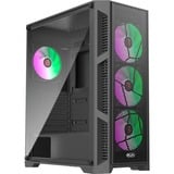 RAIJINTEK  boîtier midi tower Noir | 3x USB-A | RGB | Window