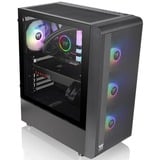 Thermaltake S200 TG ARGB boîtier midi tower Noir | 2x USB-A | RGB | Verre Trempé