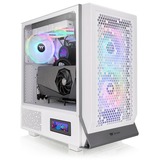 Thermaltake  boîtier midi tower Blanc | 2x USB-A | 1x USB-C | RGB | Window