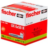 fischer UX 6x50 R, Cheville Gris clair